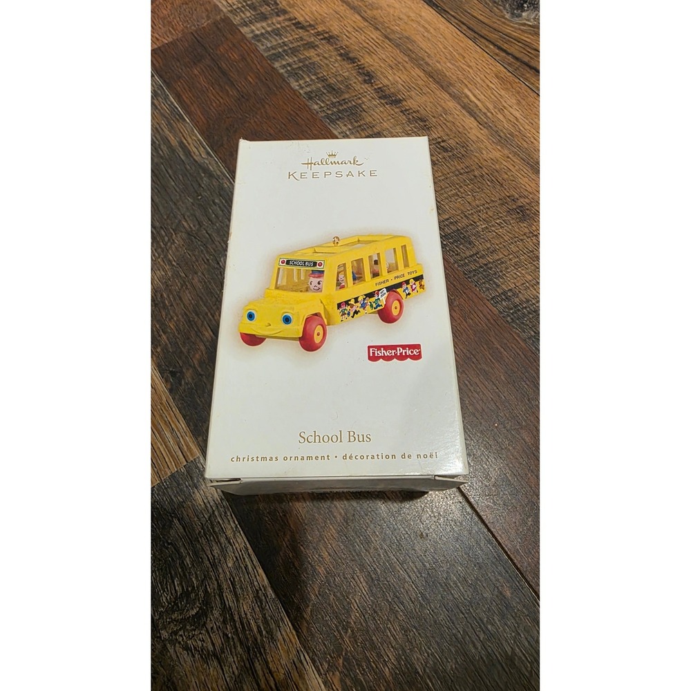 Hallmark Keepsake 2009 Fisher Price School Bus Christmas Ornament QXI1222